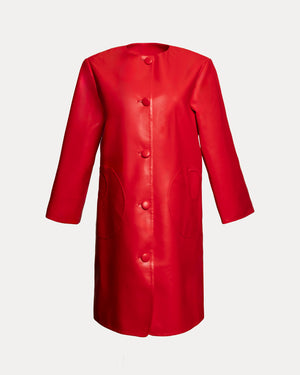 Frances Valentine Mod Jacket, Faux Leather