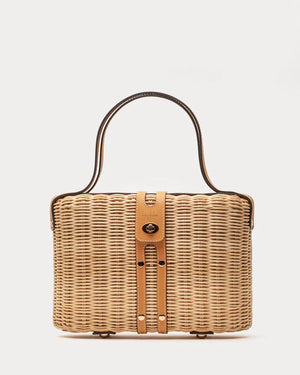 Frances Valentine Holland Wicker Satchel