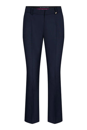 Raffaello Rossi Dora Cropped Trouser, Navy Blue