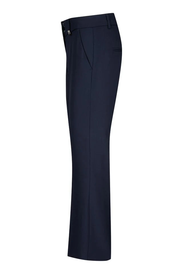 Raffaello Rossi Dora Cropped Trouser, Navy Blue