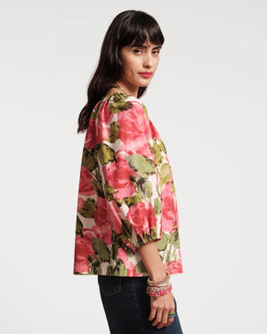 Frances Valentine Bliss Top Pretty Peonies