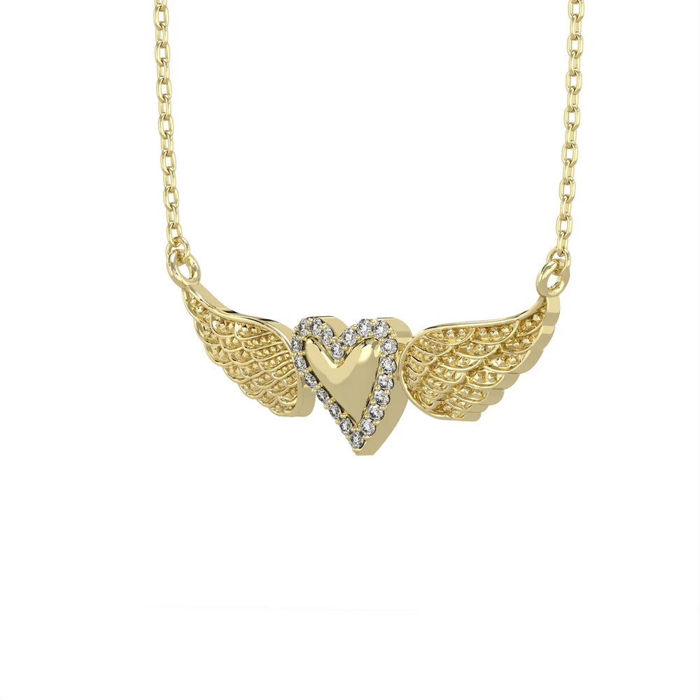 Corielle Joelle Heart Pendant Necklace, Yellow Gold