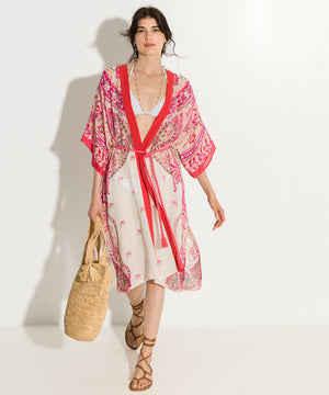 Echo Paisley Longline Duster, Available in 2 Colors