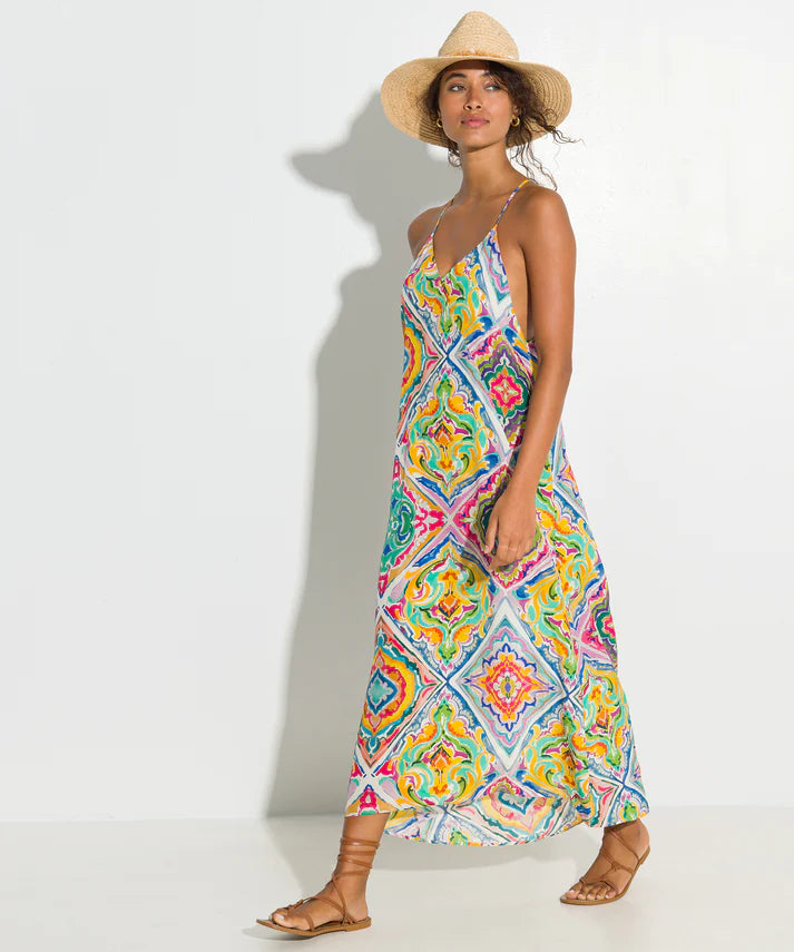 
            
                Load image into Gallery viewer, Echo Lisbon Tile Scarf Dress
            
        
