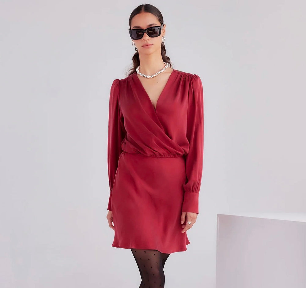 Fifteen Twenty Denise Drape Front Dress