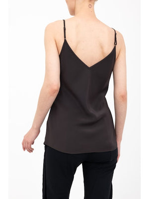 Elaine Kim Henrietta Silk Bias Camisole, Java