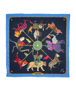 Echo The Menagerie Silk Square Scarf, Available in 2 Colors