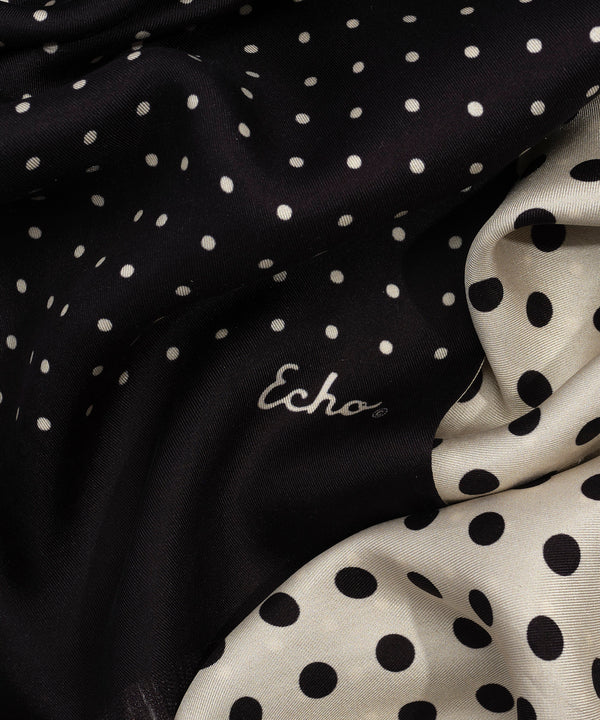 Echo Tubular Silk Dot Scarf, Available in 2 Colors