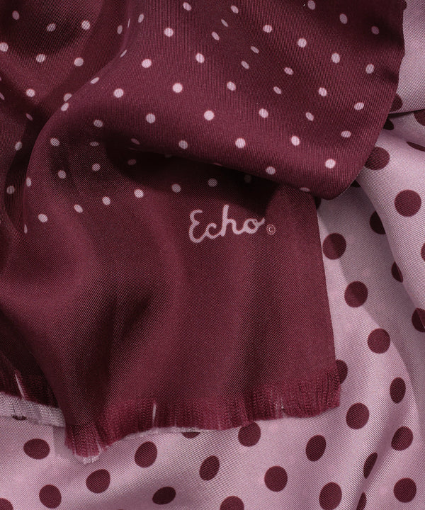Echo Tubular Silk Dot Scarf, Available in 2 Colors