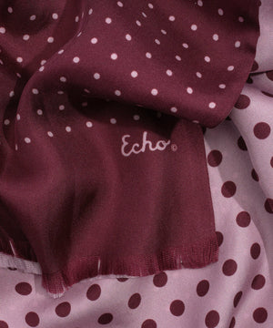 Echo Tubular Silk Dot Scarf, Available in 2 Colors