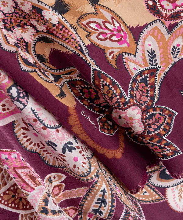 Echo Snow Leopard Silk Wrap, Available in 3 Colors