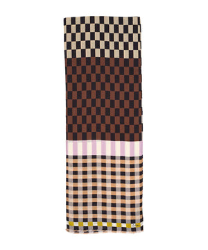 Echo Checks Checks Silk Oblong Scarf, Available in 2 Colors