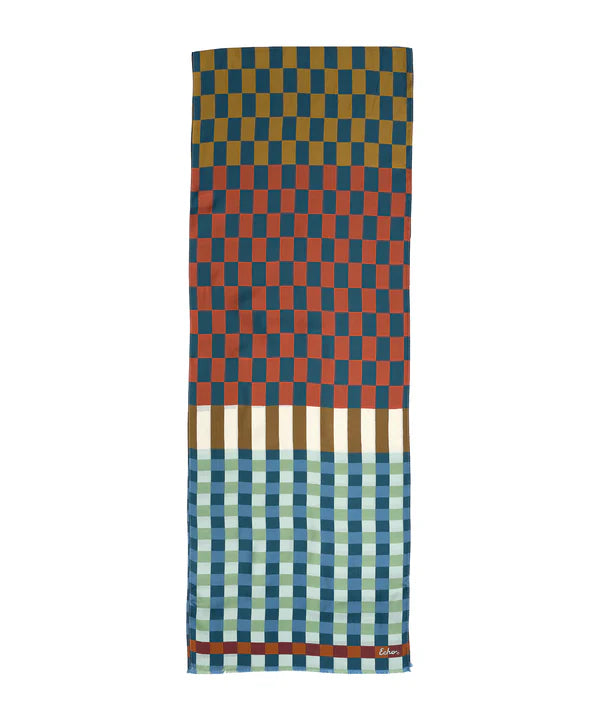 Echo Checks Checks Silk Oblong Scarf, Available in 2 Colors
