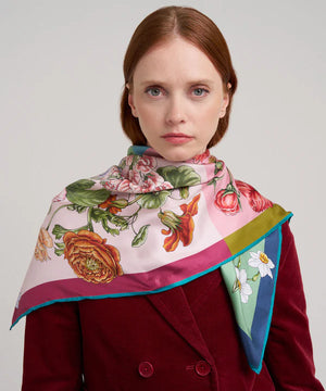Echo The Seasons Silk Square Scarf