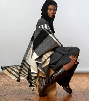 Echo Gramercy Plaid Ruana