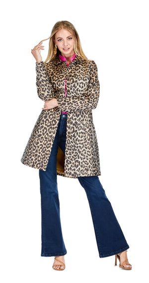 Jade Leopard Print Jacket