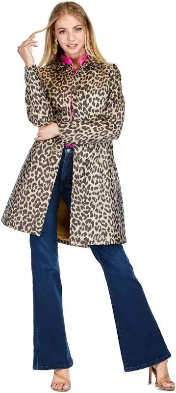 Jade Leopard Print Jacket