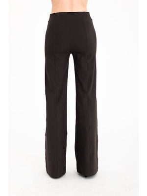 Elaine Kim Rubie Tech Stretch Wide Leg Pants, Cocoa