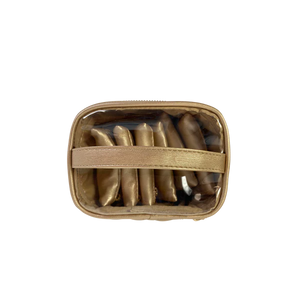 PurseN Getaway Jewelry Case, Nude & Gold