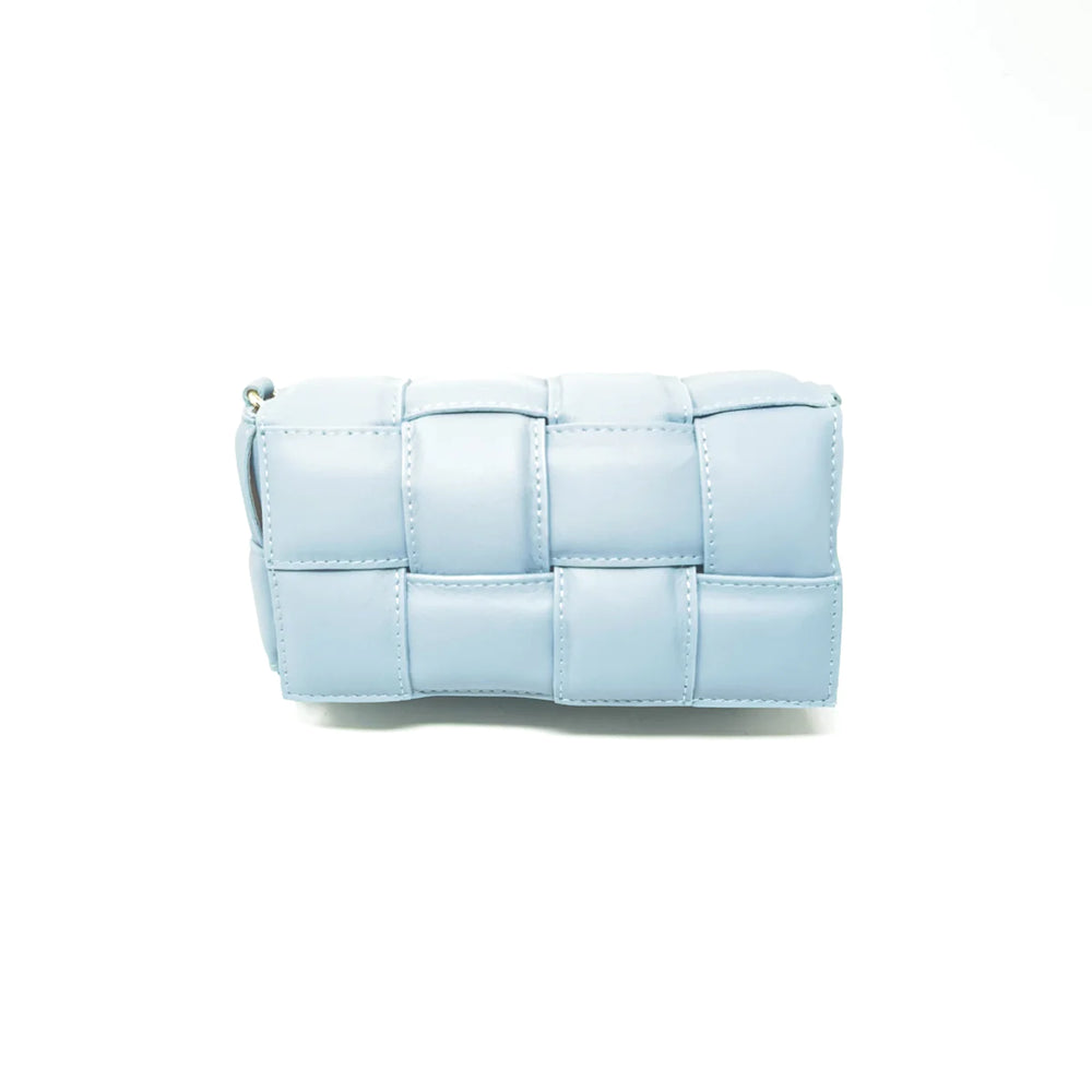 German Fuentes Quilted Leather Bag with Additional White Chain, Available in 3 Colors