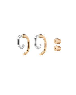Demarson Two Tone Luna Earrings, Available in 2 Sizes