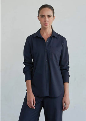 Phoebe Jon Harper Shirt with Epaulettes