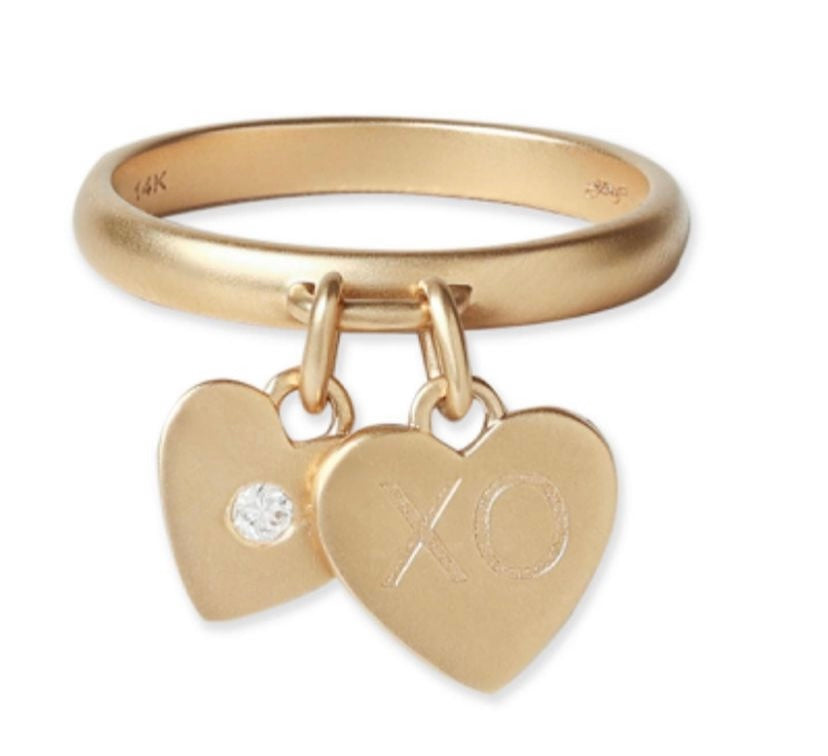 Liza Beth Jewelry Ring with Heart Charms