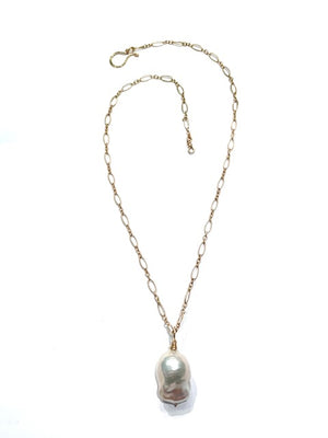 Sconset Flair Studio Large Japanese Baroque Pearl Necklace