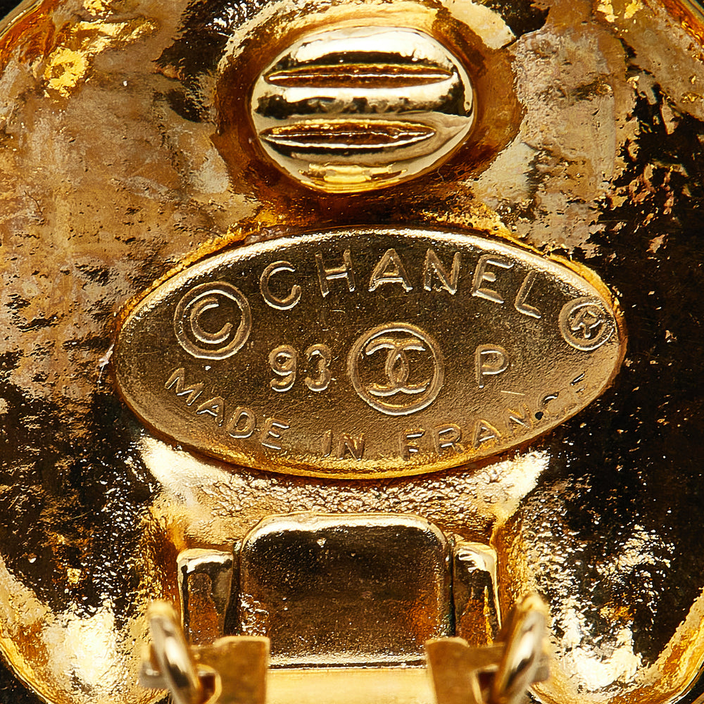 Chanel Vintage CC Clip On Earrings