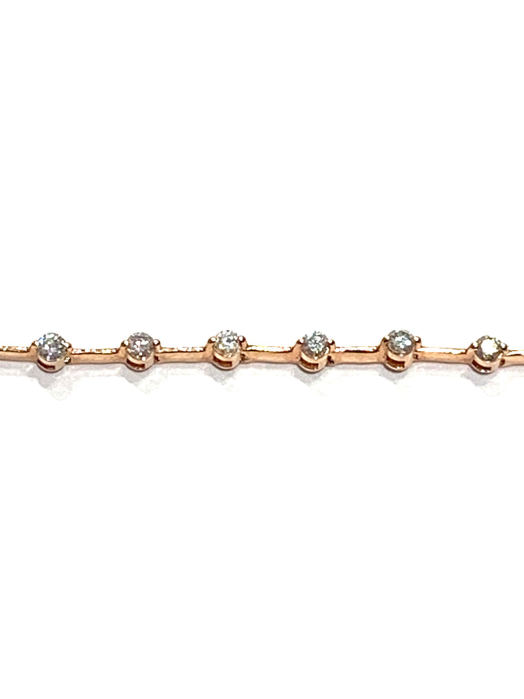 Corielle Diamond Bracelet In Rose Gold