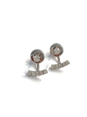 Intrigue Archive White Gold Diamond Jacket Drop Earrings