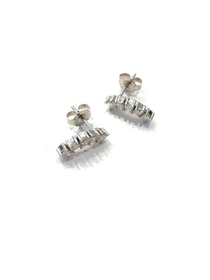 Intrigue Archive Diamond White Gold Curve Earrings