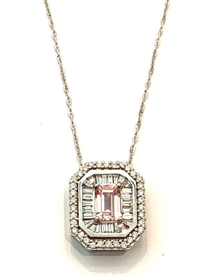 Corielle Lauren Pink Sapphire Pendant Necklace