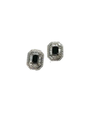 Corielle Lauren White Gold Diamond Earrings