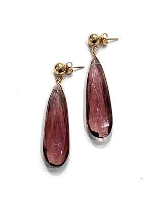 Sconset Flair Studio Pale Amethyst Drop Earrings