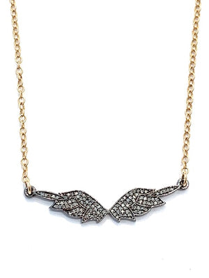 Erin Steele Jewelry Diamond Wings Necklace