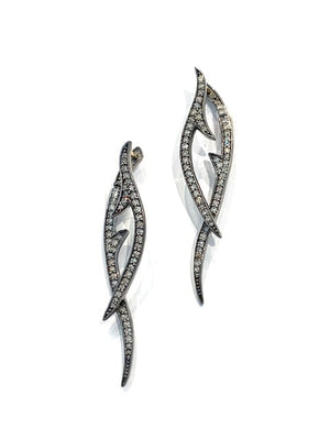 Erin Steele Jewelry Diamond Thorn Earrings