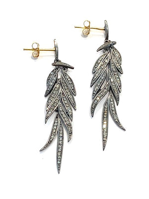 Erin Steele Jewelry Cascading Diamond Petal Earrings