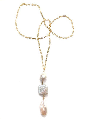 Sconset Flair Studio Long Pearl Medley Necklace