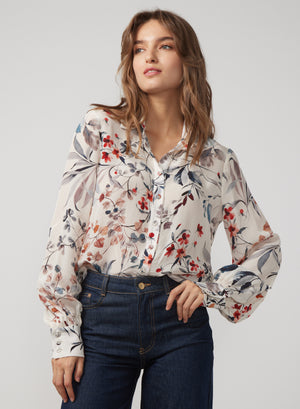 Gilner Farrar Lara Blouse, Whispering Floral
