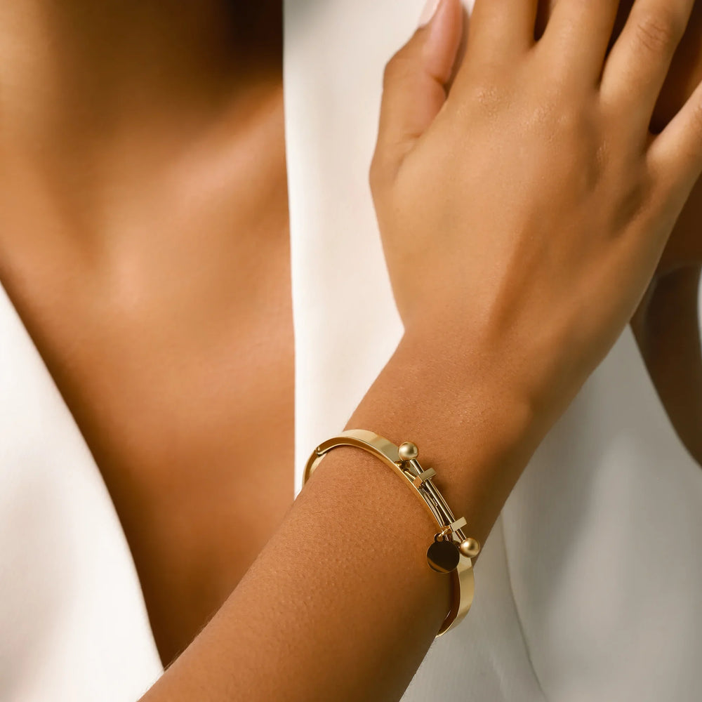 Artizan Joyeria Coins Bangle, Available in 2 Colors