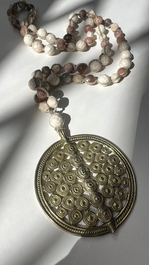 Brigitte Regula The Harvest Moon Necklace, Available in 2 Colors