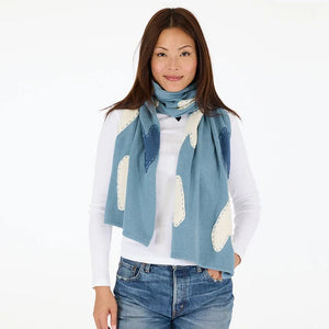 Kerri Rosenthal Zero Waste Scarf, Blue