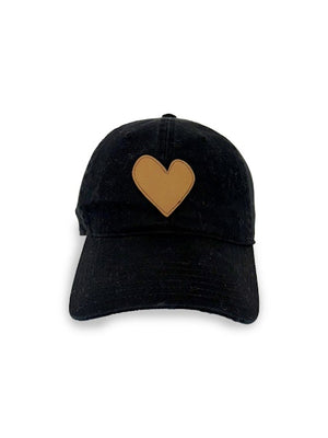 Kerri Rosenthal KR Imperfect Heart Hat, Black/Brown