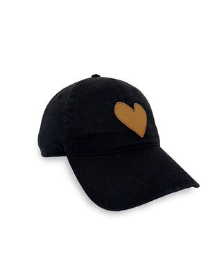 Kerri Rosenthal KR Imperfect Heart Hat, Black/Brown