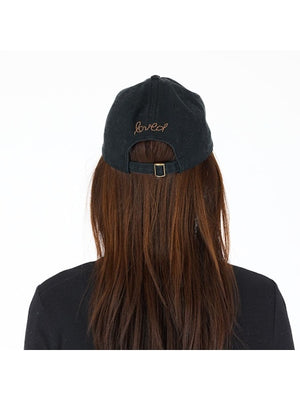 Kerri Rosenthal KR Imperfect Heart Hat, Black/Brown
