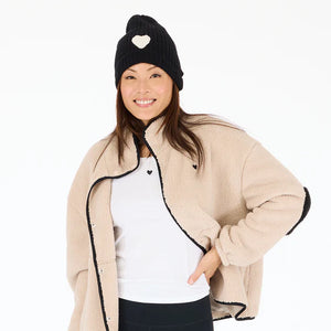 Kerri Rosenthal Love Beanie, Black