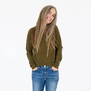 Kerri Rosenthal Patchwork Pullover, Army Green