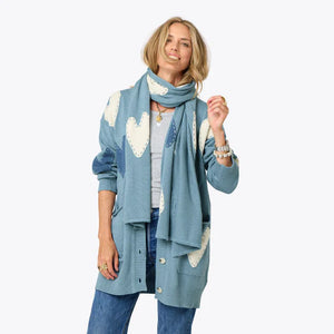 Kerri Rosenthal Zero Waste Scarf, Blue