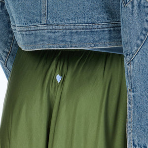 Kerri Rosenthal Ali Maxi Contrast Skirt